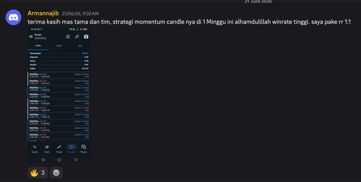Testimoni member di Discord Setra